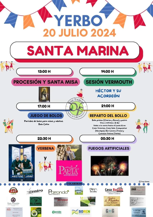 Fiesta de Santa Marina en Yerbo 2024