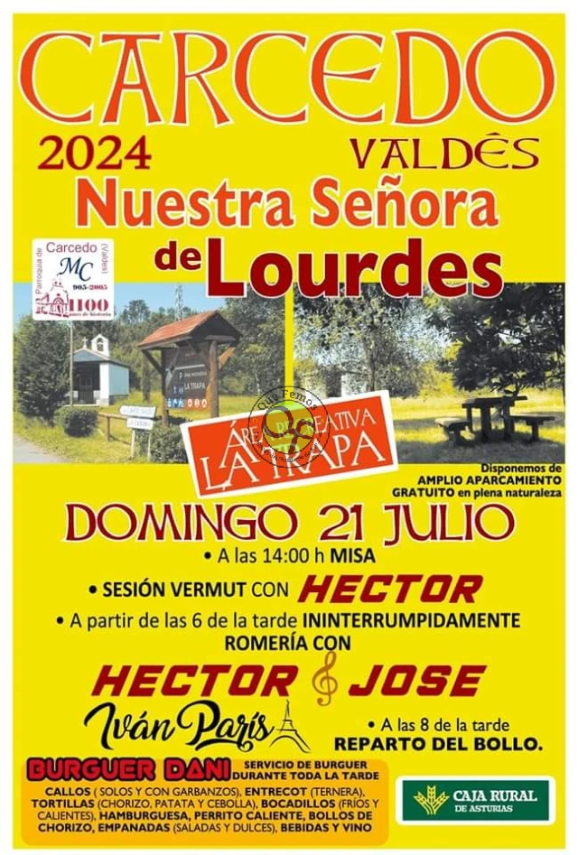 Fiesta de Nuestra Señora de Lourdes en Carcedo 2024