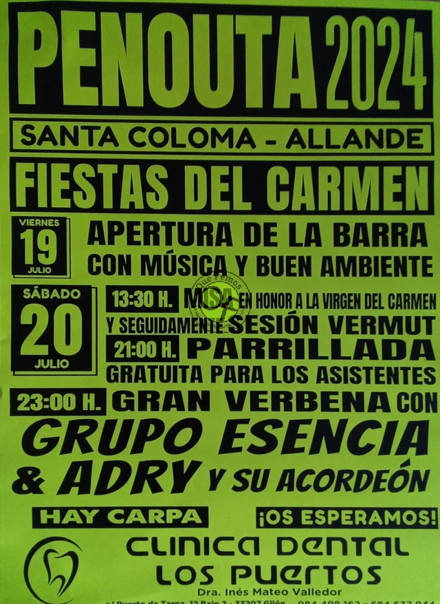 Fiestas del Carmen en Penouta 2024