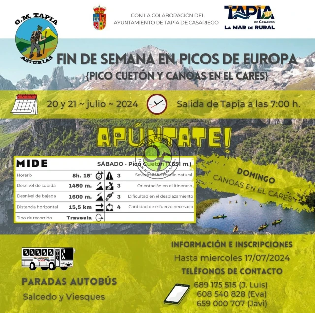 Grupo de Montaña de Tapia: Fin de Semana en Picos de Europa