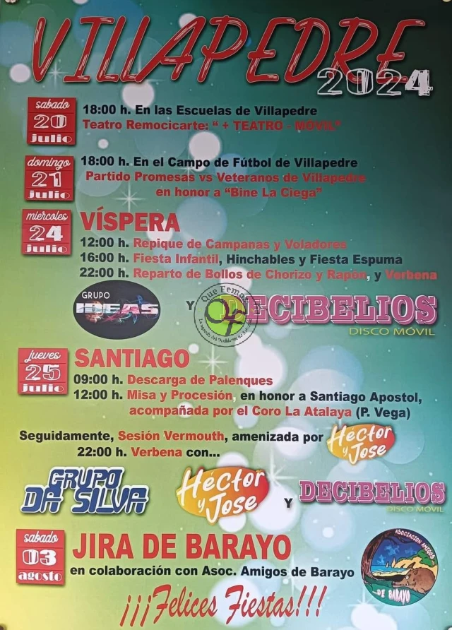 Fiestas de Santiago 2024 en Villapedre