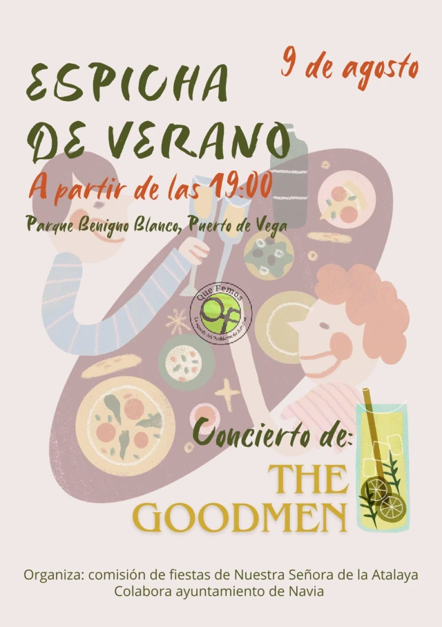 Espicha de Verano y concierto de The Goodmen en Puerto de Vega