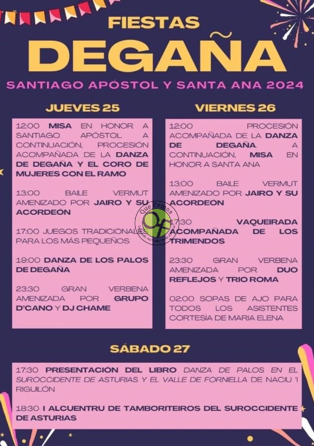Fiestas de Santiago y Santa Ana 2024 en Degaña