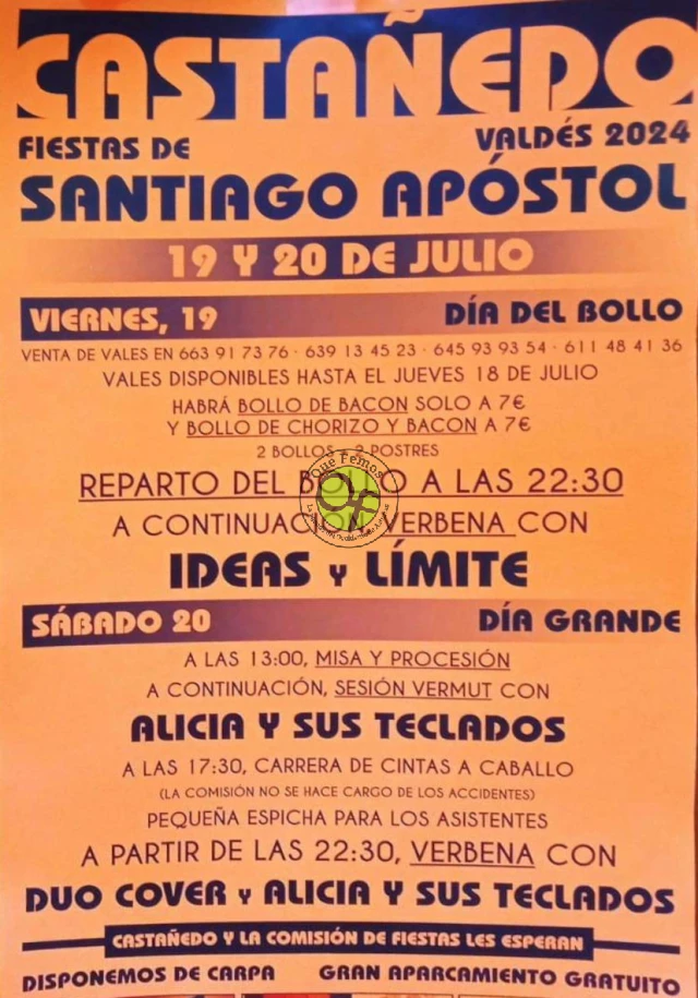 Fiestas de Santiago Apóstol 2024 en Castañedo