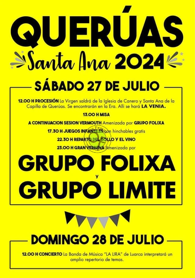 Fiestas de Santa Ana en Querúas 2024