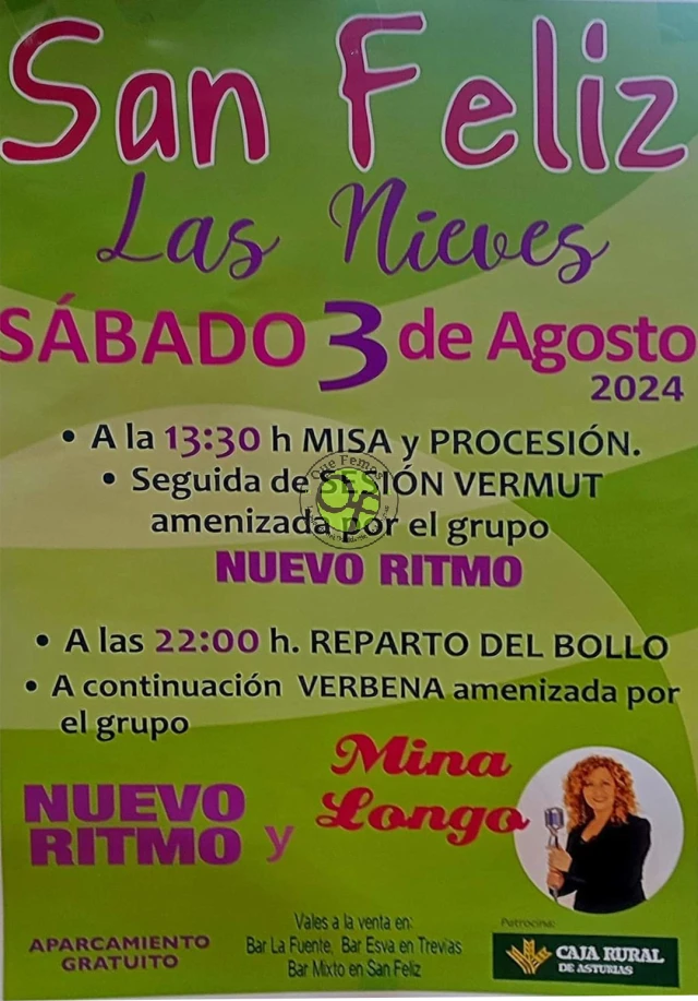 Fiesta de Las Nieves 2024 en San Feliz