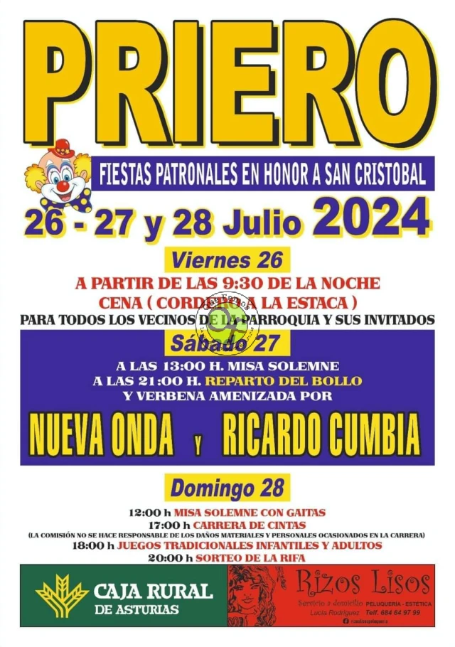 Fiestas de San Cristóbal 2024 en Priero