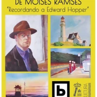 Exposición de pintura de Moisés Ramsés en Puerto de Vega