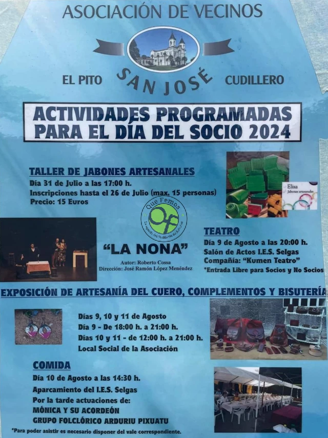 Actividades por el Día del Socio 2024 en El Pito