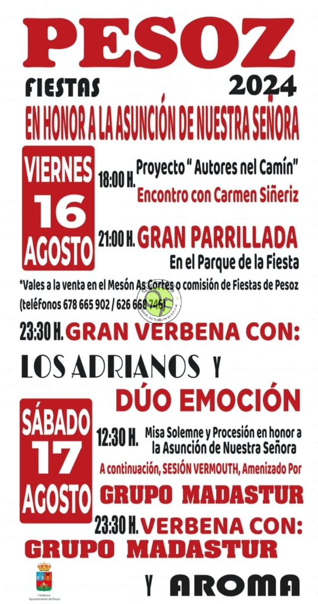 Fiestas de la Asución de Nuestra Señora 2024 en Pesoz 