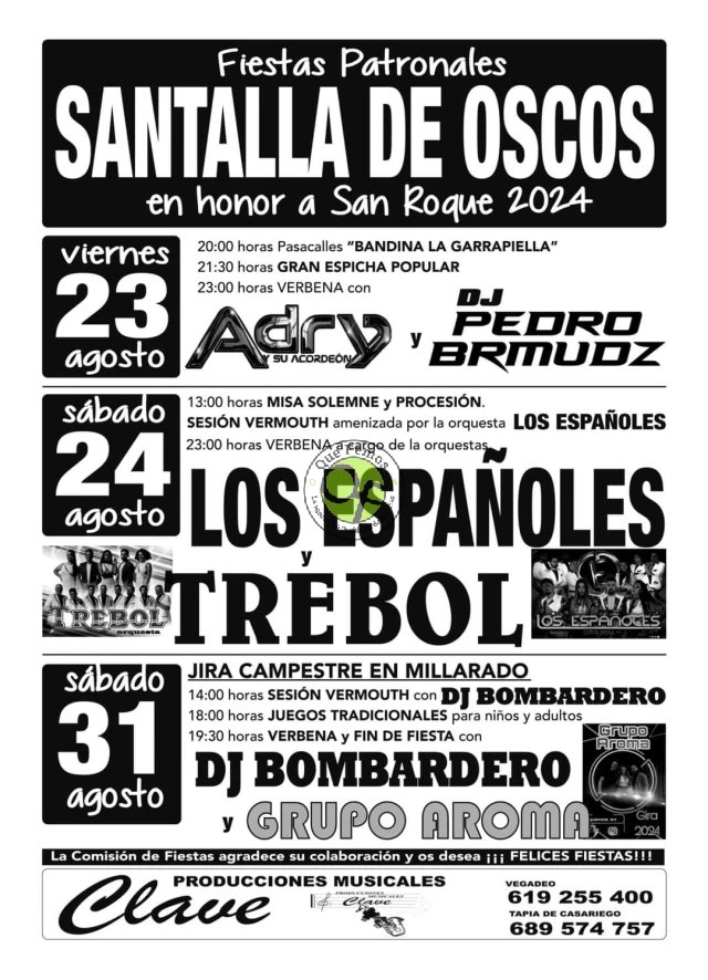 Fiestas de San Roque 2024 en Santalla de Oscos