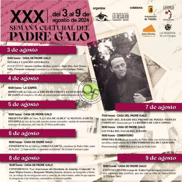 XXX Semana Cultural del Padre Galo 2024