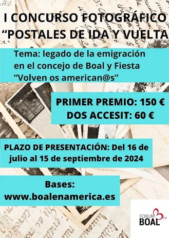 Forum Boal 3000 organiza el I Concurso Fotográfico Postales de Ida y Vuelta 