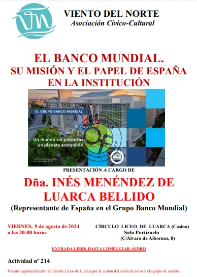 Conferencia sobre el Banco Mundial en Luarca