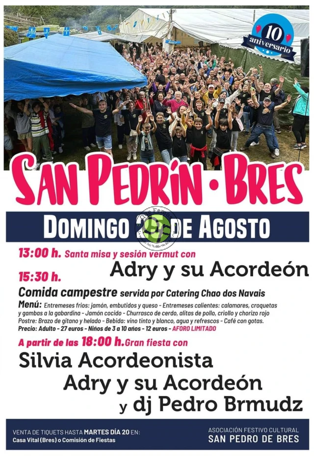 Fiesta de San Pedrín 2024 en Bres