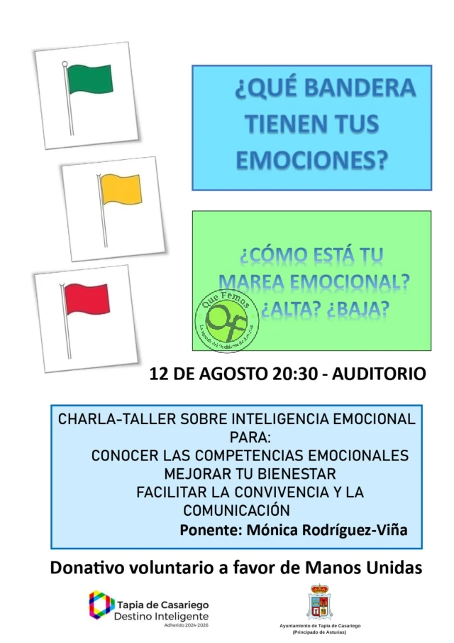 Charla-taller sobre inteligencia emocional en Tapia de Casariego