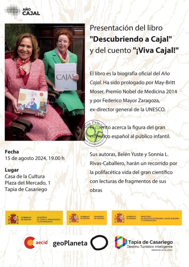 Tapia de Casariego acoge la presentación de dos libros sobre Ramón y Cajal