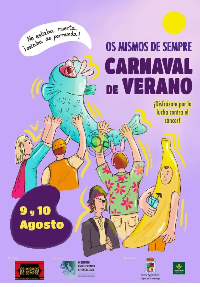 Carnaval de Verano 2024 en Tapia de Casariego con Os Mismos de Sempre