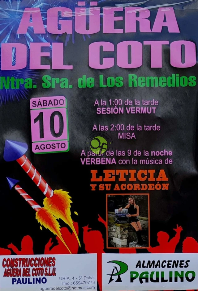 Fiesta de Nuestra Señora de los Remedios 2024 en Agüera del Coto