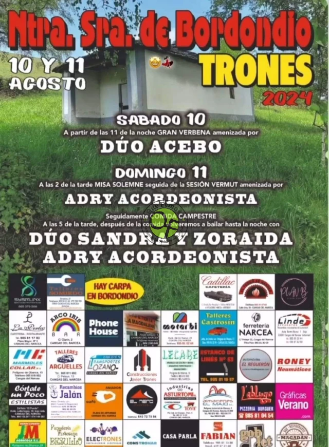 Fiesta de Nuestra Señora de Bordondio 2024 en Trones