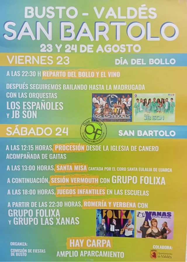 Fiestas de San Bartolo 2024 en Busto