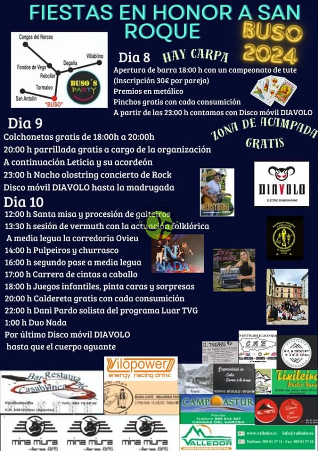 Fiestas de San Roque 2024 en Buso