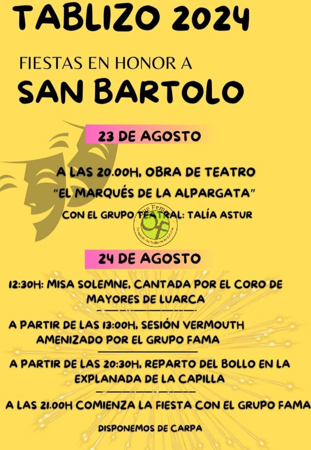 Fiestas de San Bartolo 2024 en Tablizo