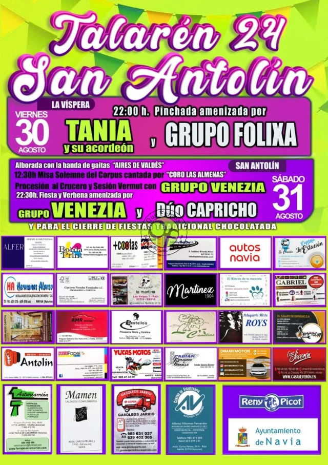 Fiestas de San Antolín 2024 en Talarén