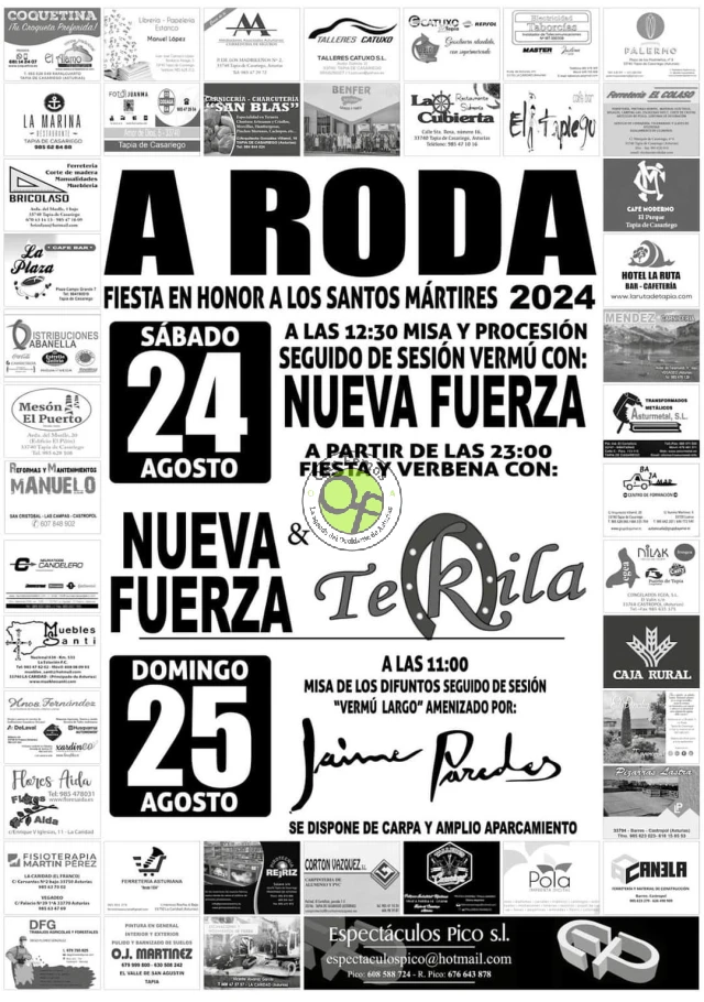 Fiesta de los Santos Mártires 2024 en A Roda