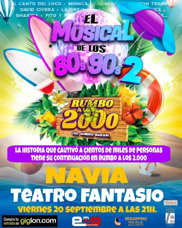 El Musical Rumbo a los 2000 llega a Navia