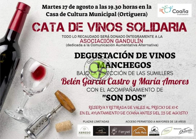 Cata de Vinos Solidaria en Coaña