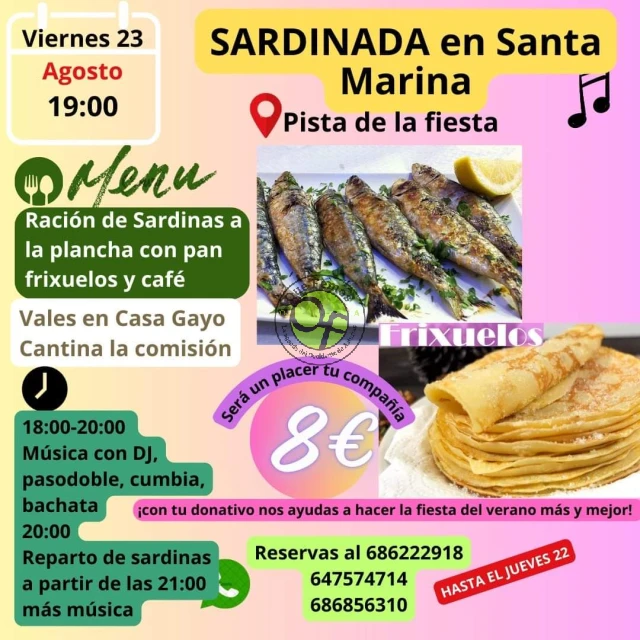 Sardinada en Santa Marina 2024