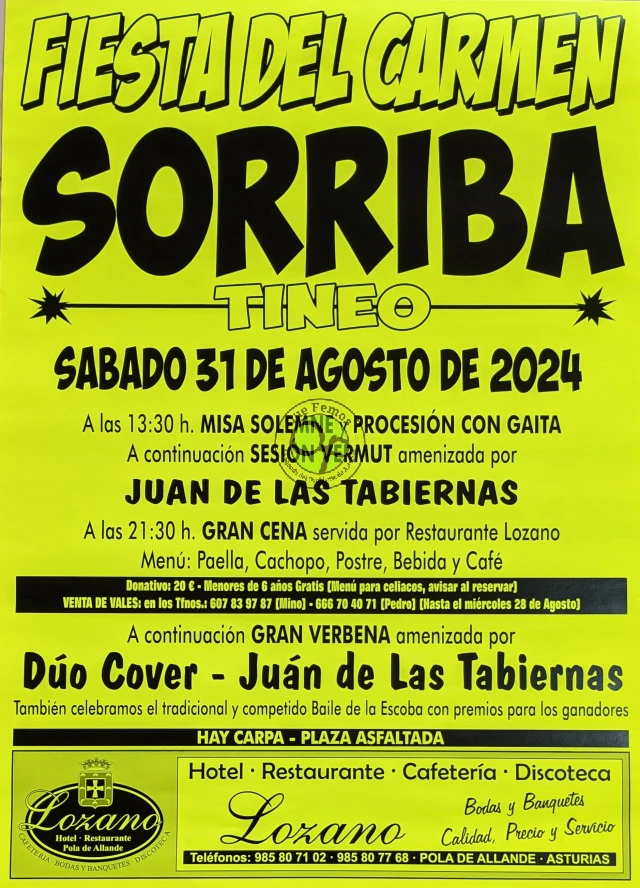 Fiesta del Carmen 2024 en Sorriba