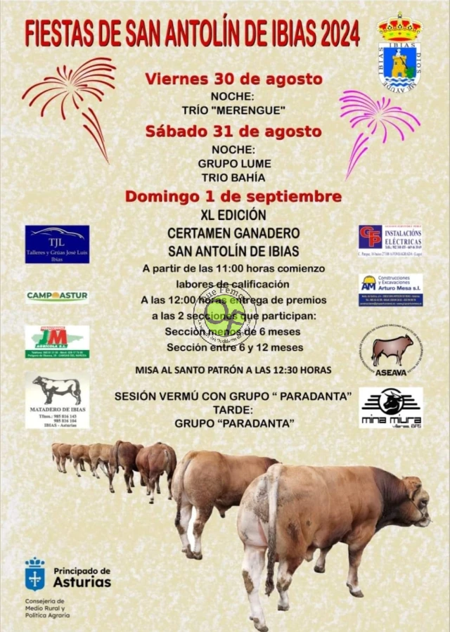 Fiestas de San Antolín de Ibias 2024