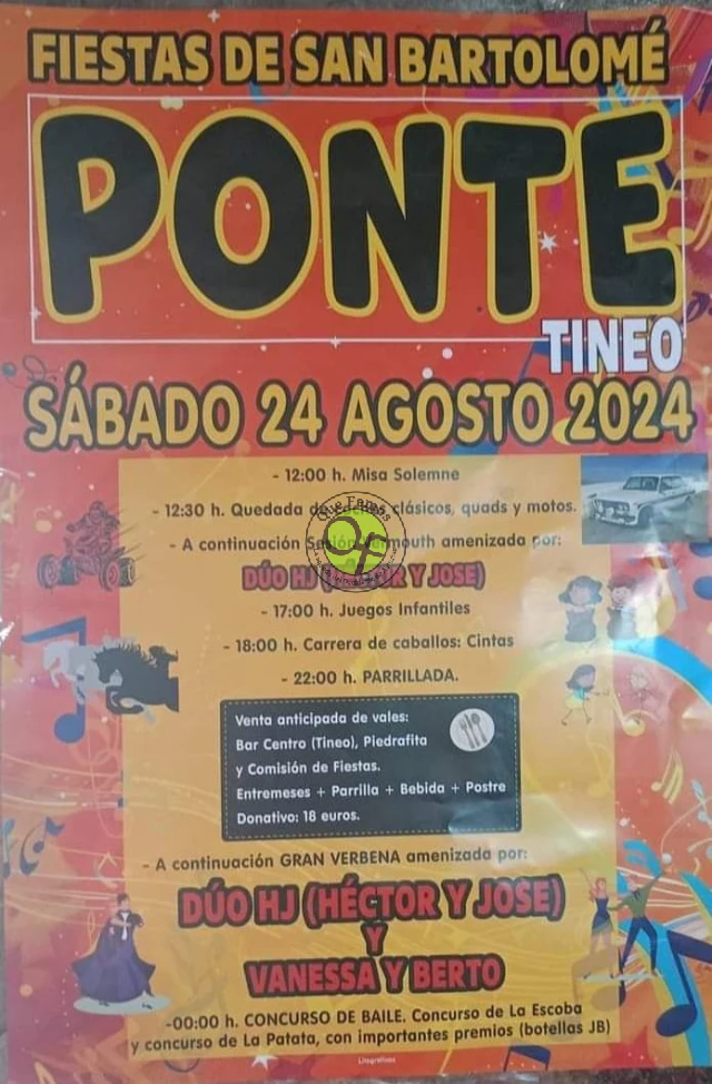 Fiesta de San Bartolomé 2024 en Ponte