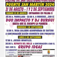 Fiestas de San Cristóbal-Fontoría 2024 en Puente de San Martín