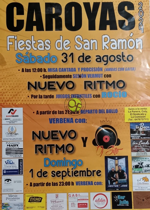 Fiestas de San Ramón 2024 en Caroyas