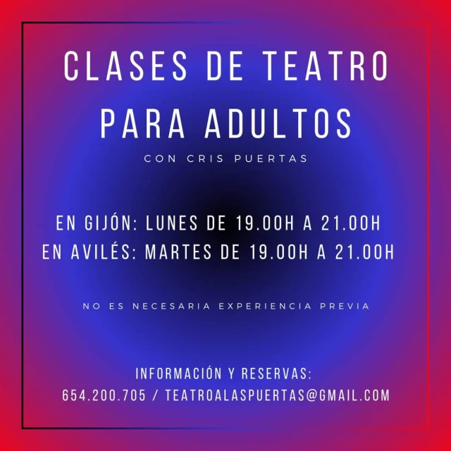 Clases de teatro para adultos con Cris Puertas