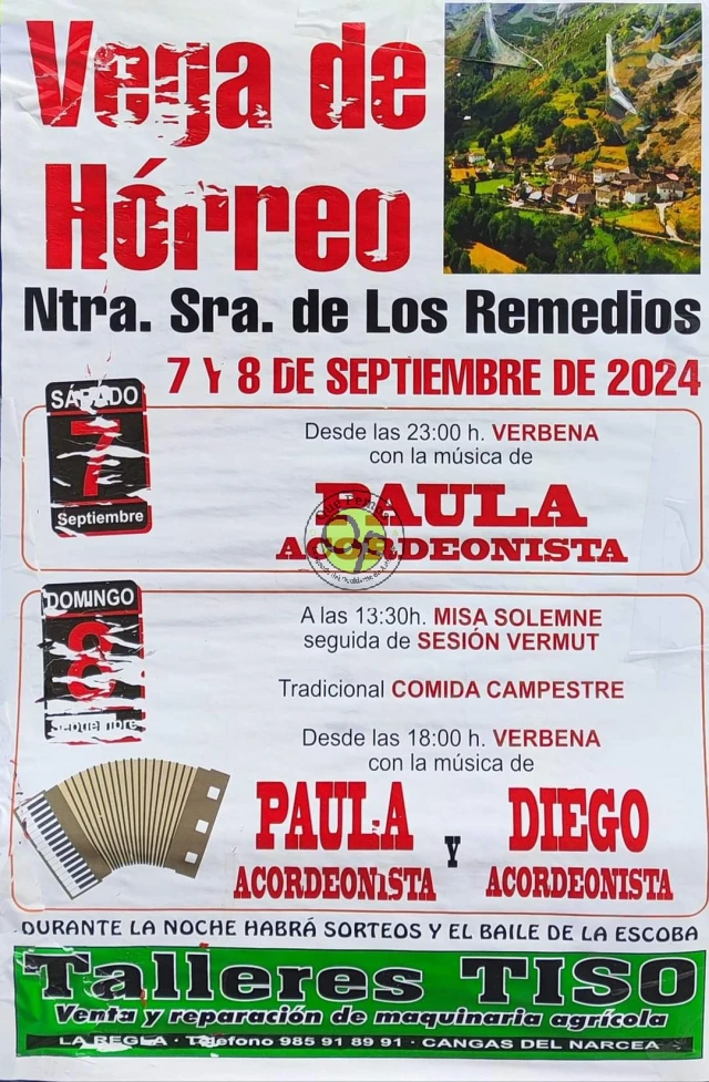 Fiestas de Nuestra Señora de Los Remedios 2024 en Vega de Hórreo