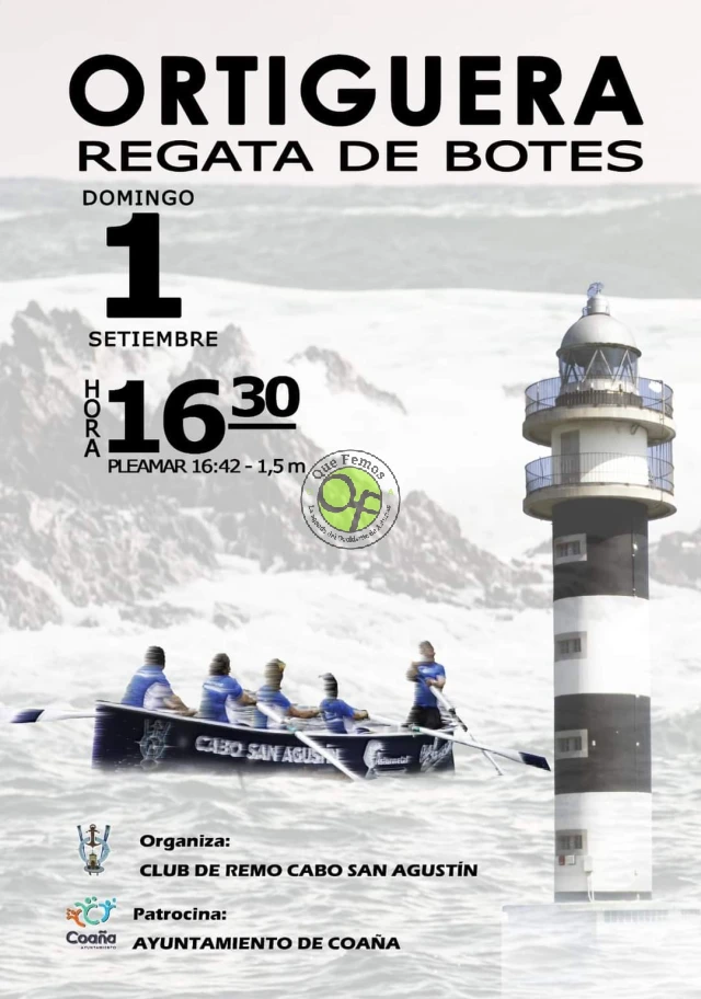 Regata de botes en Ortiguera 