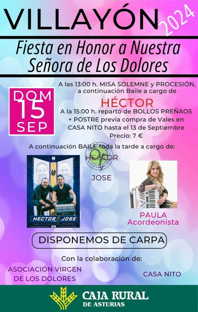 Fiesta de Nuestra Señora de los Dolores 2024 en Villayón