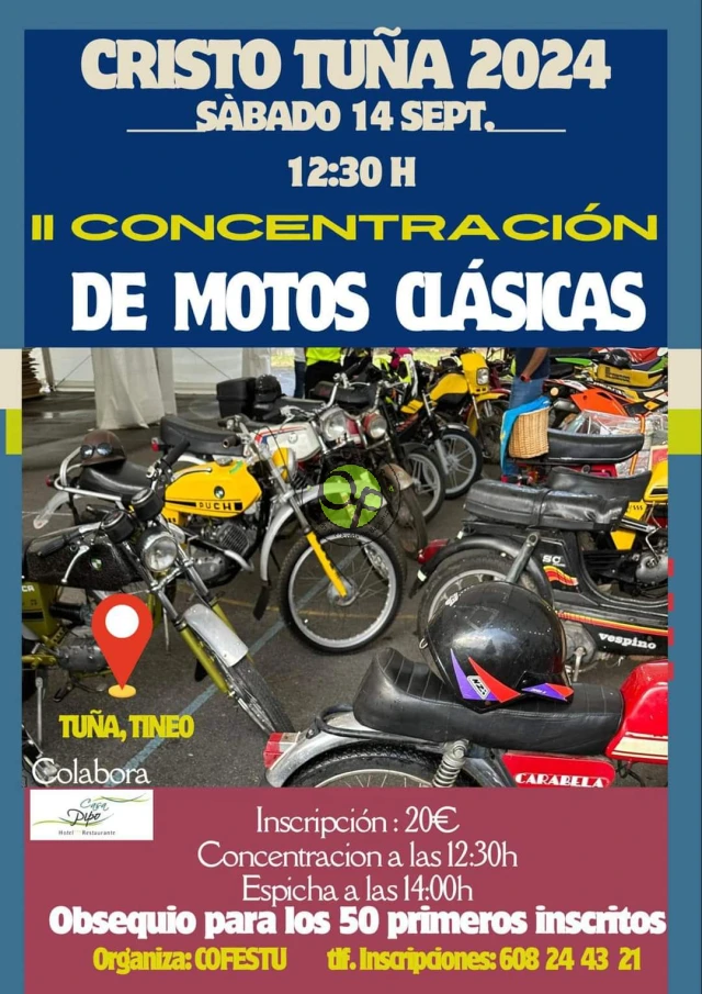 Concentración de Motos Clásicas en Tuña 2024