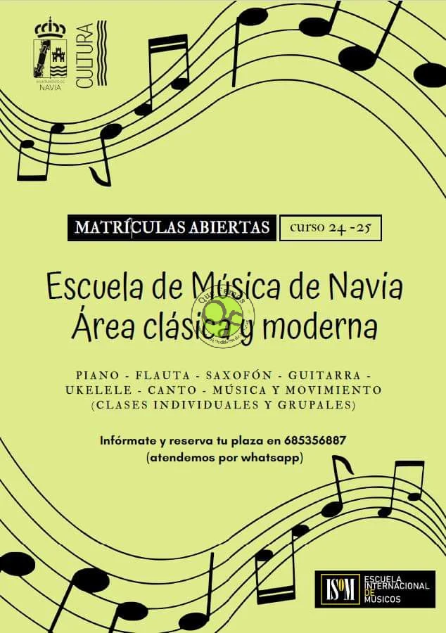 Abierta la matrícula 2024-2025 en la Escuela de Música de Navia