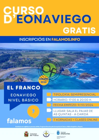 Curso d'eonaviego en El Franco