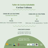  Taller de cocina saludable en Boal y Grandas: Cocina Cubana