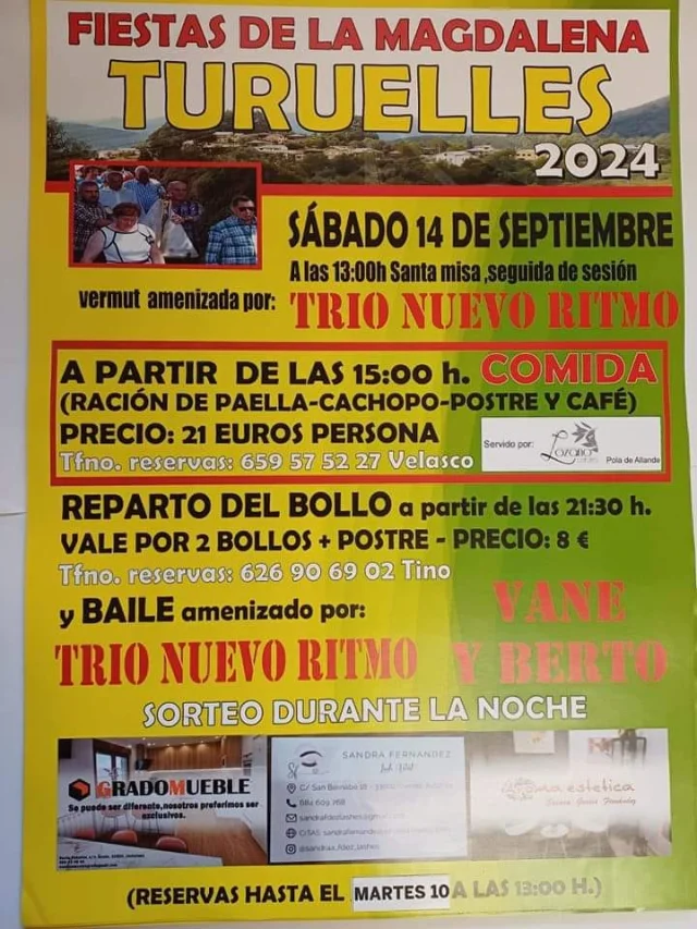 Fiestas de la Magdalena 2024 en Turuelles