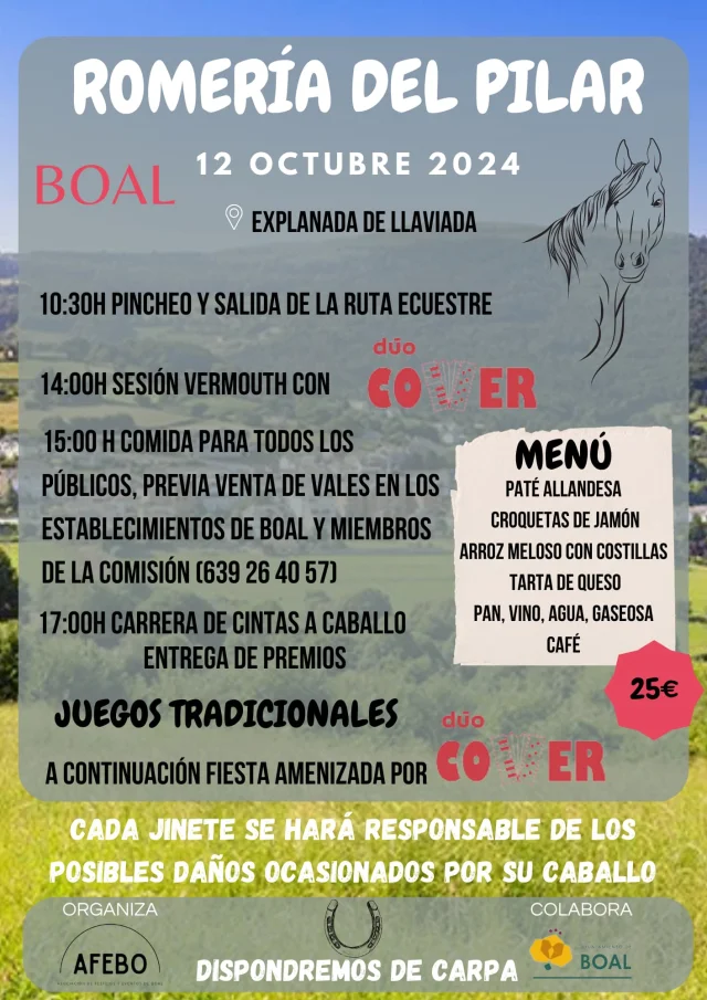 Romería del Pilar 2024 en Boal