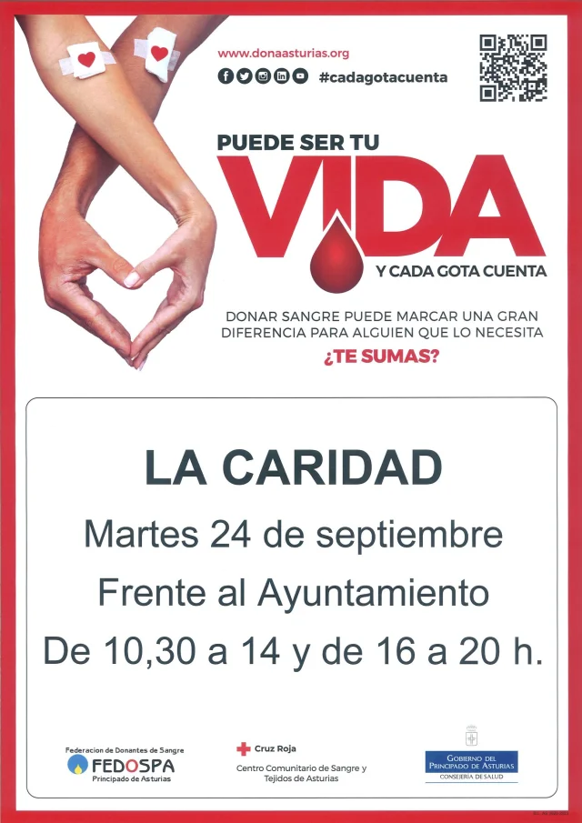 Porque cada gota cuenta, dona sangre en El Franco