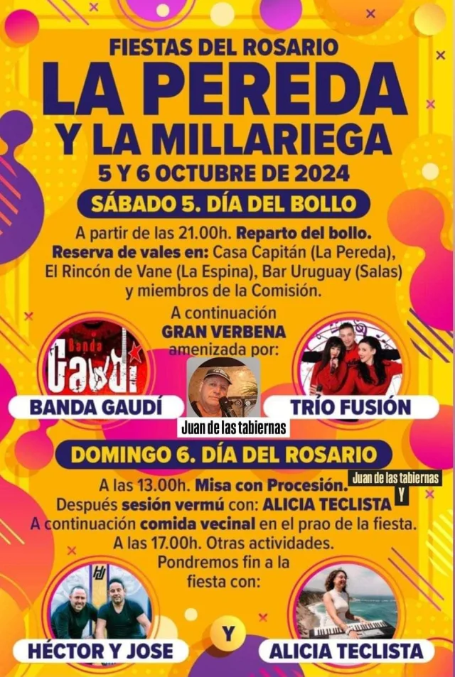 Fiestas del Rosario 2024 en La Pereda y La Millariega