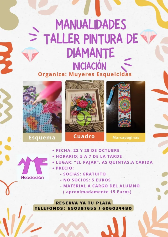 Taller de pintura de diamante en A Caridá